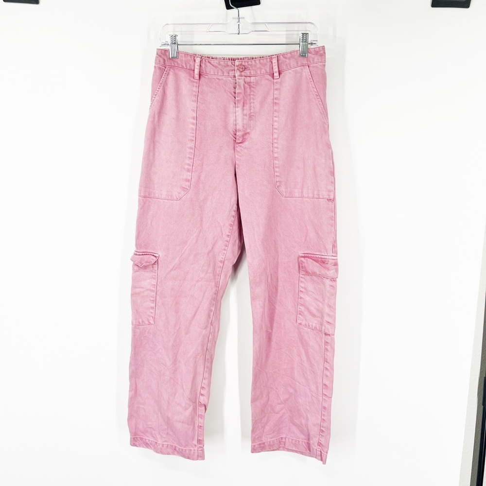 Young Fabulous & Broke High Rise Cargo Pants in Pink